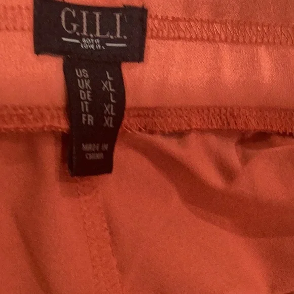 🚨Sale🚨!! New G.I.L.I Wide Leg Crop Pants Size Large - Picture 8 of 9